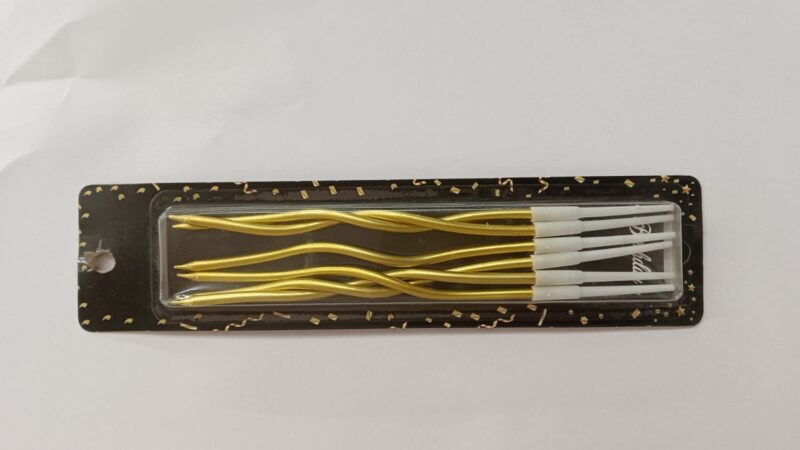 Birthday Golden curl candles Set