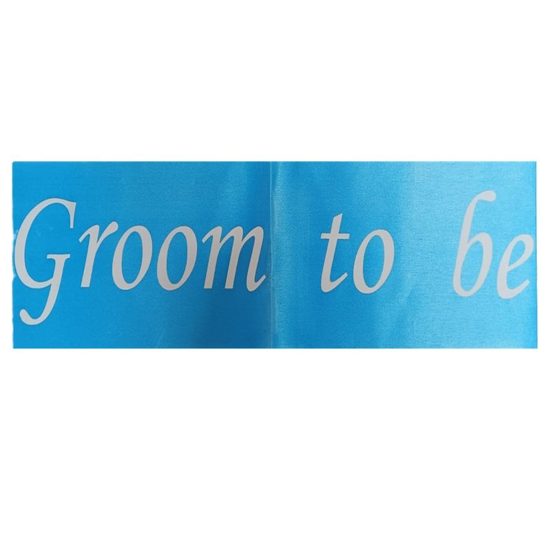Blue Colour Groom To Be Sash