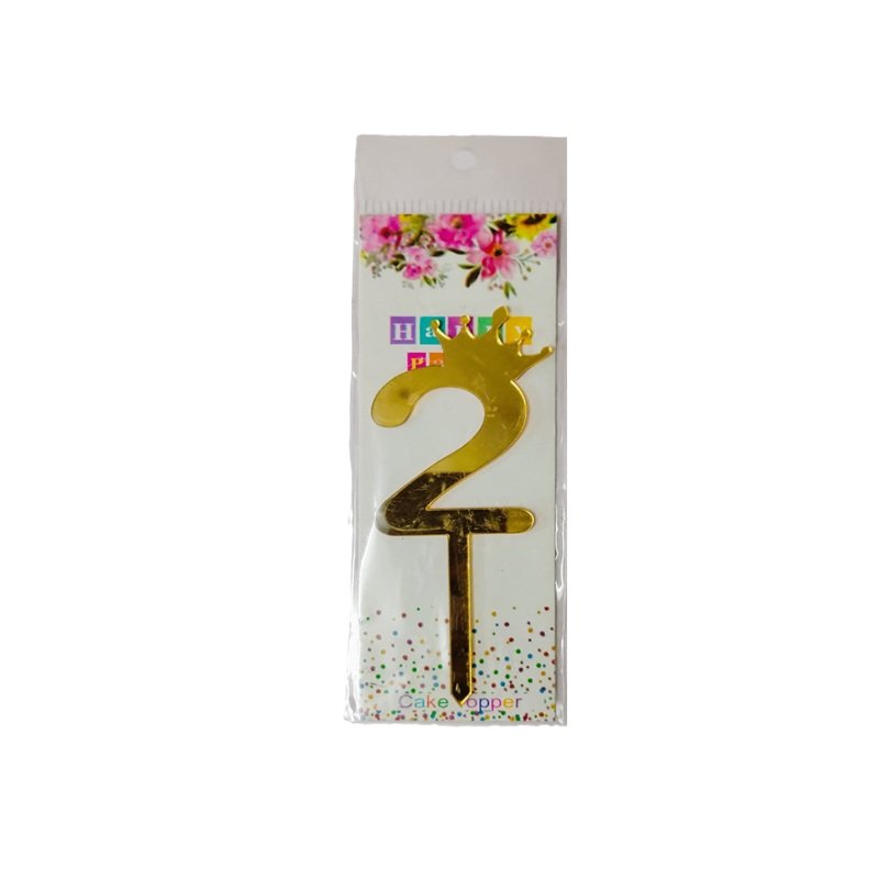 Crown topper with number 2 (small)