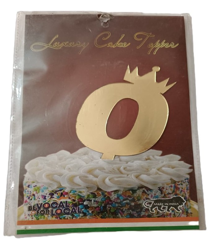 crown topper with number 0