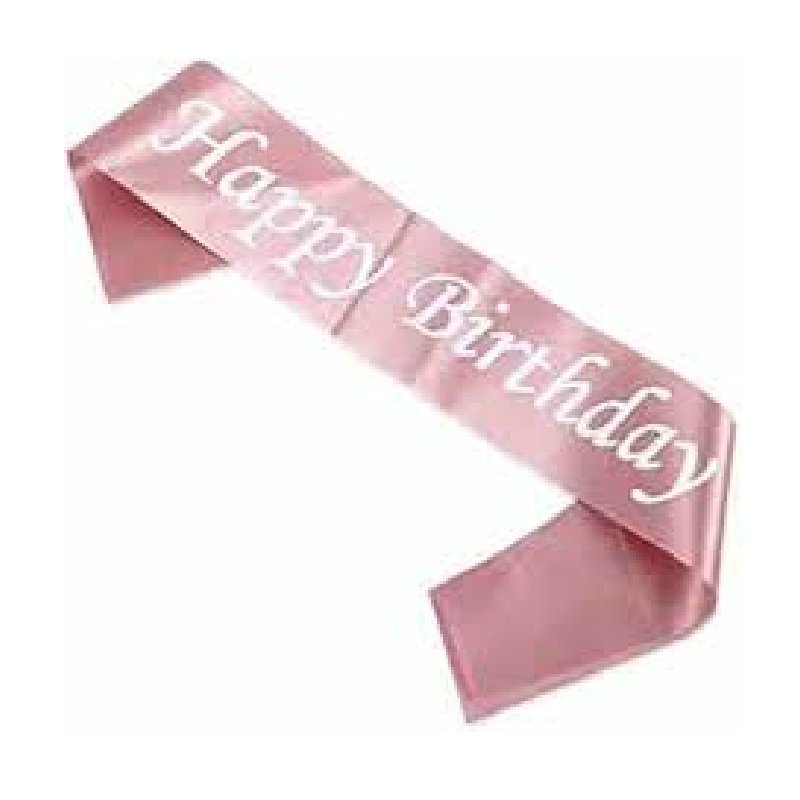 Light Pink Colour Birthday Sash