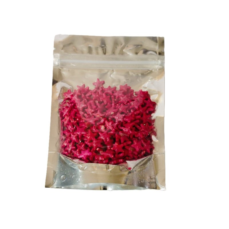 Red colored Star Shape Sprinkles