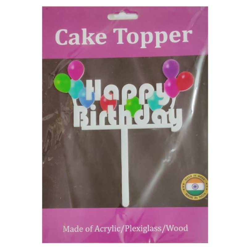 Balloon Birthday Cake Topper