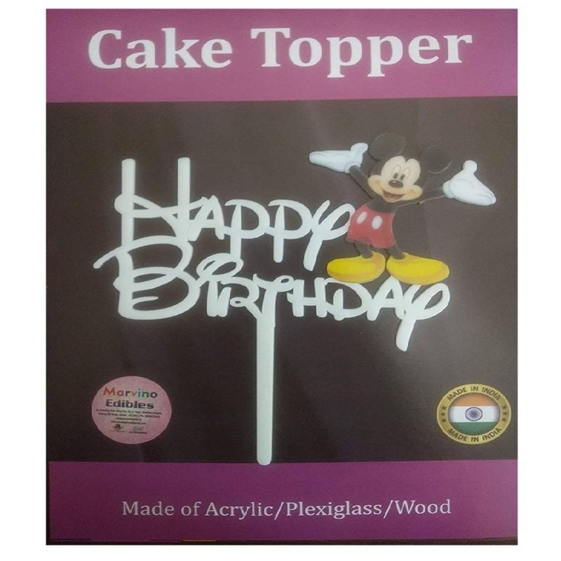 Mickey Mouse Birthday Cake Topper