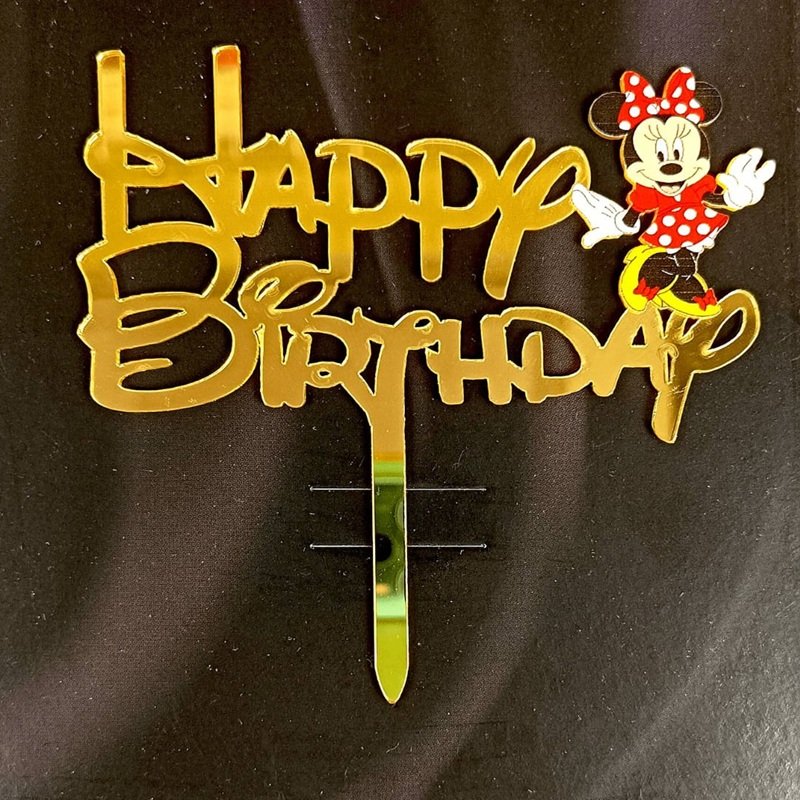 Minnie Mouse Birthday Cake Topper