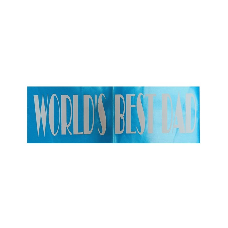 Blue Coloured World's Best Dad Sash