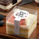 Acrylic Square Shaped Tub For Cake