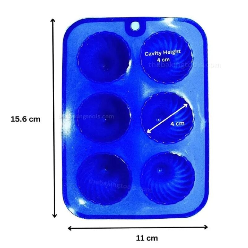 Silicon Round Modak Mould 6 Cavities - Image 2