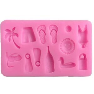 Pink Silicone Beach Mould