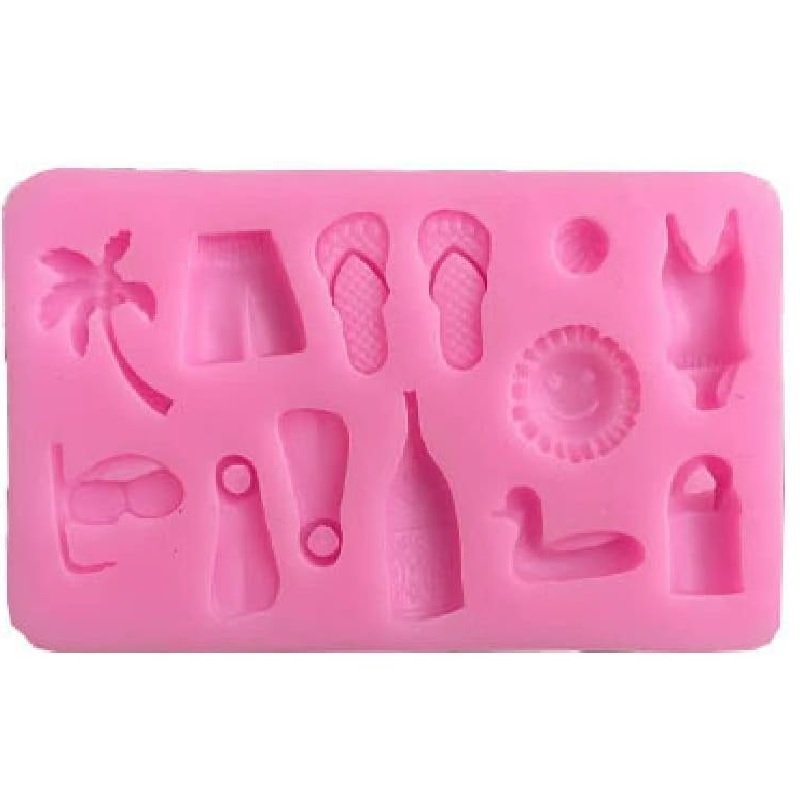 Pink Silicone Beach Mould