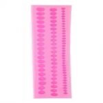 Pink Silicone Pearl Mould (3 lines)